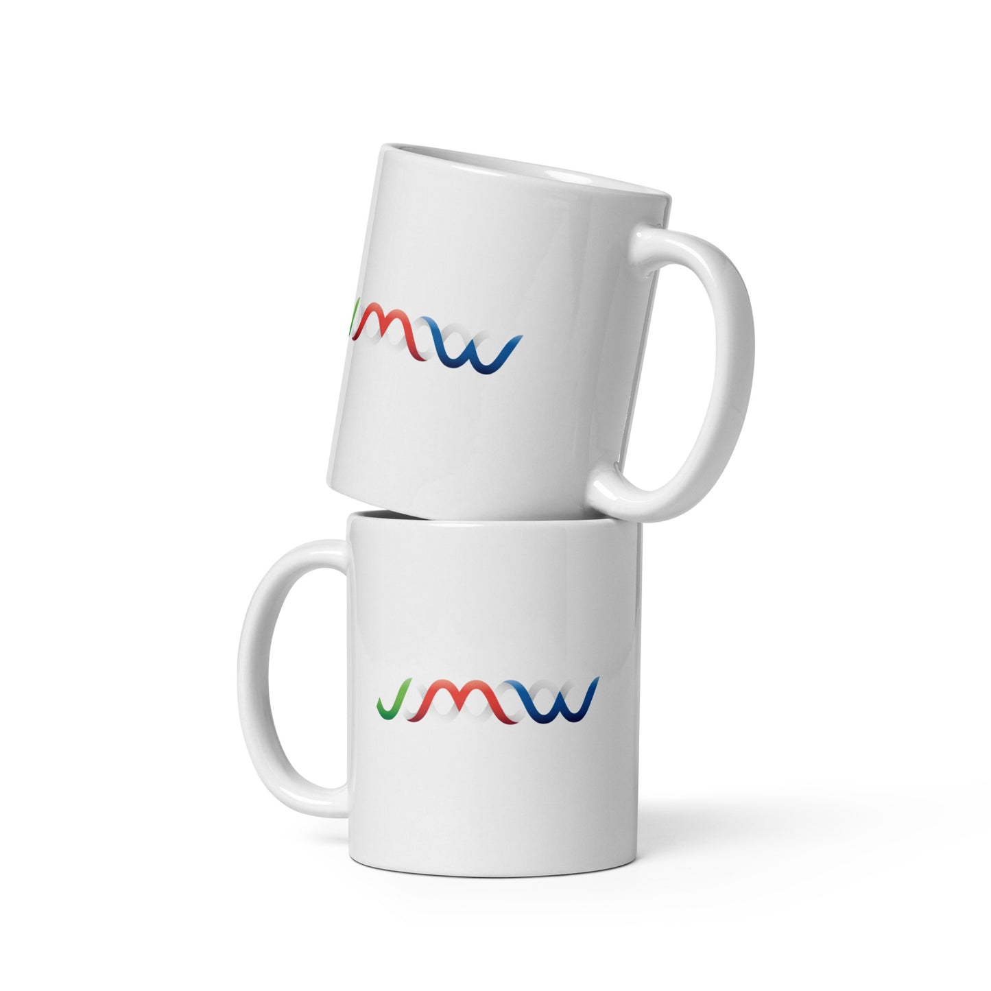 White glossy mug